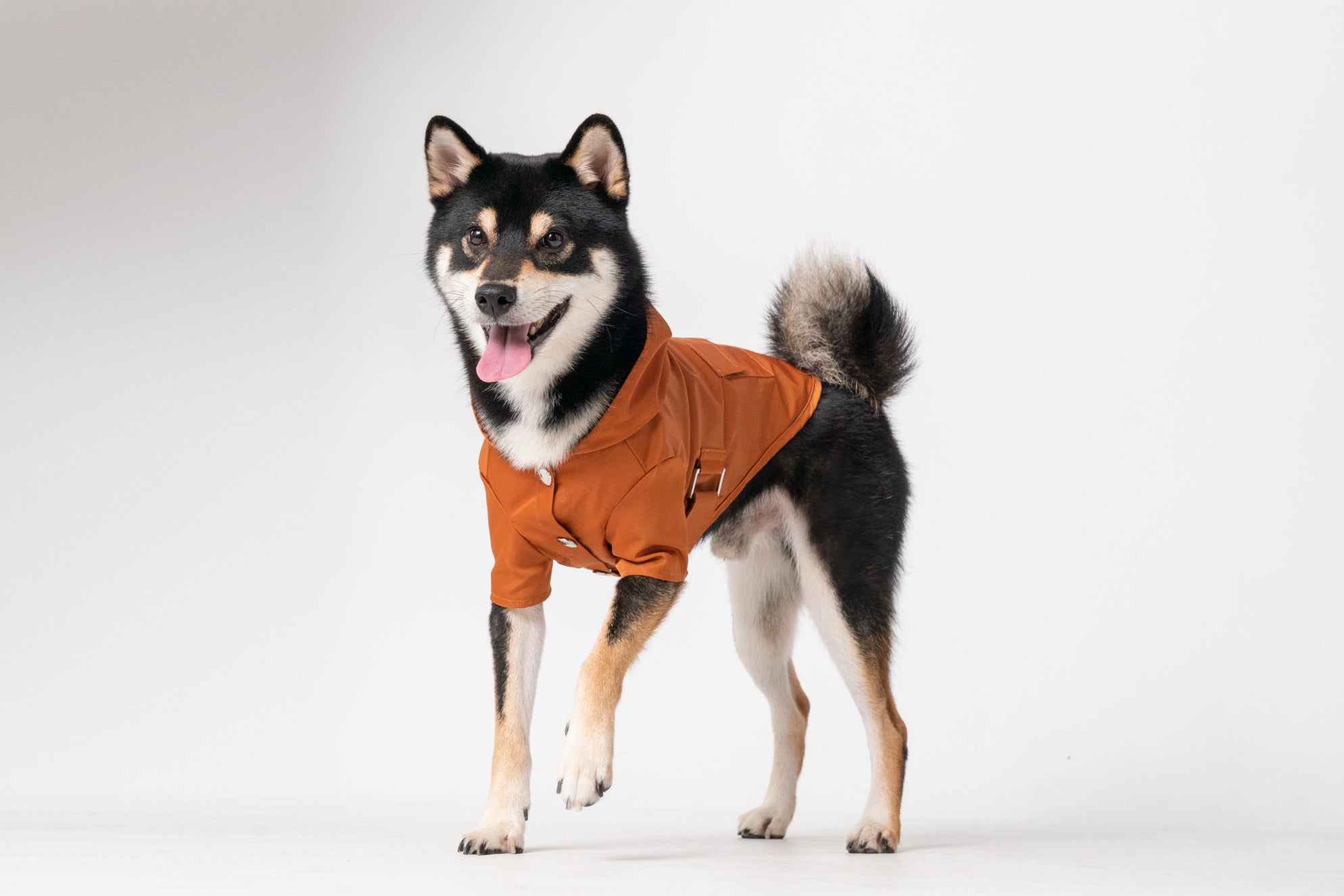 Le Bowery Raincoat in Orange