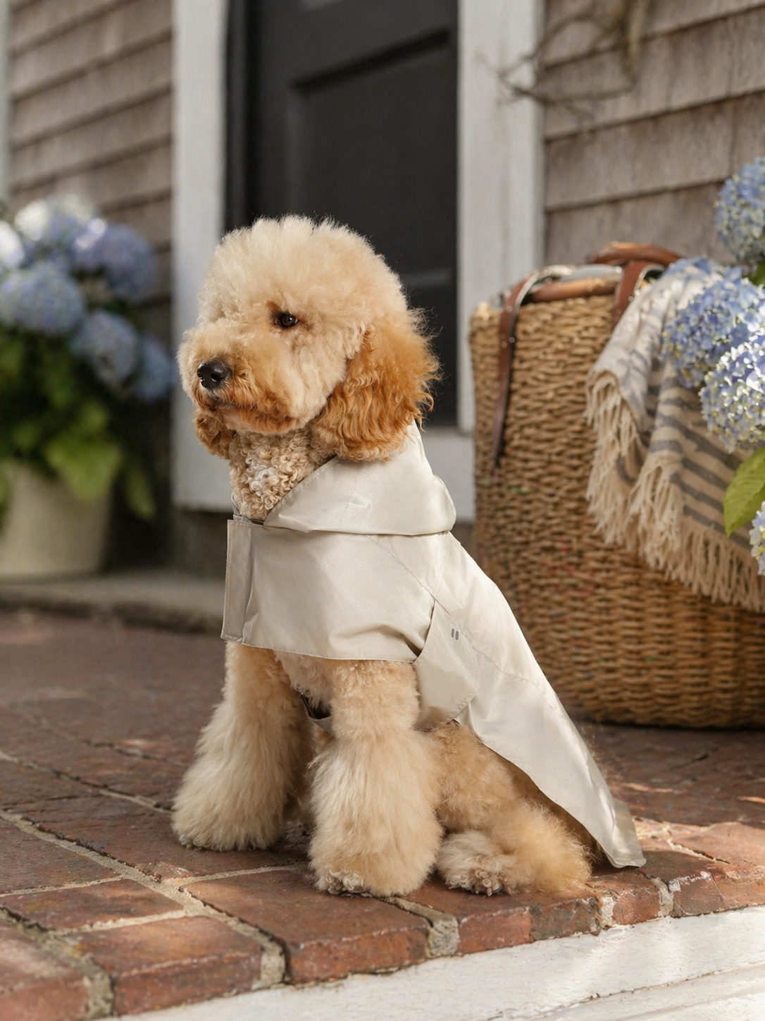Le Capsule Raincoat in Beige