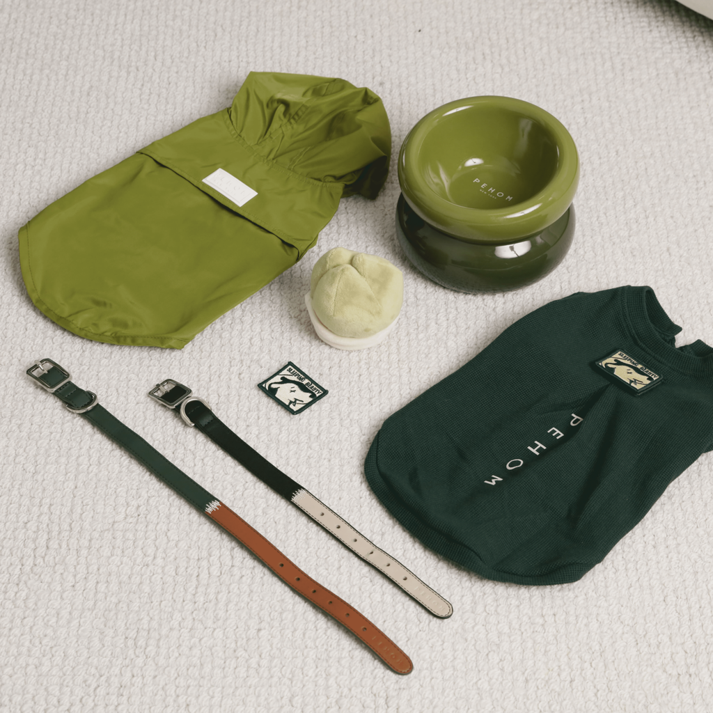 The Embroidery Waffle T-Shirt in Green