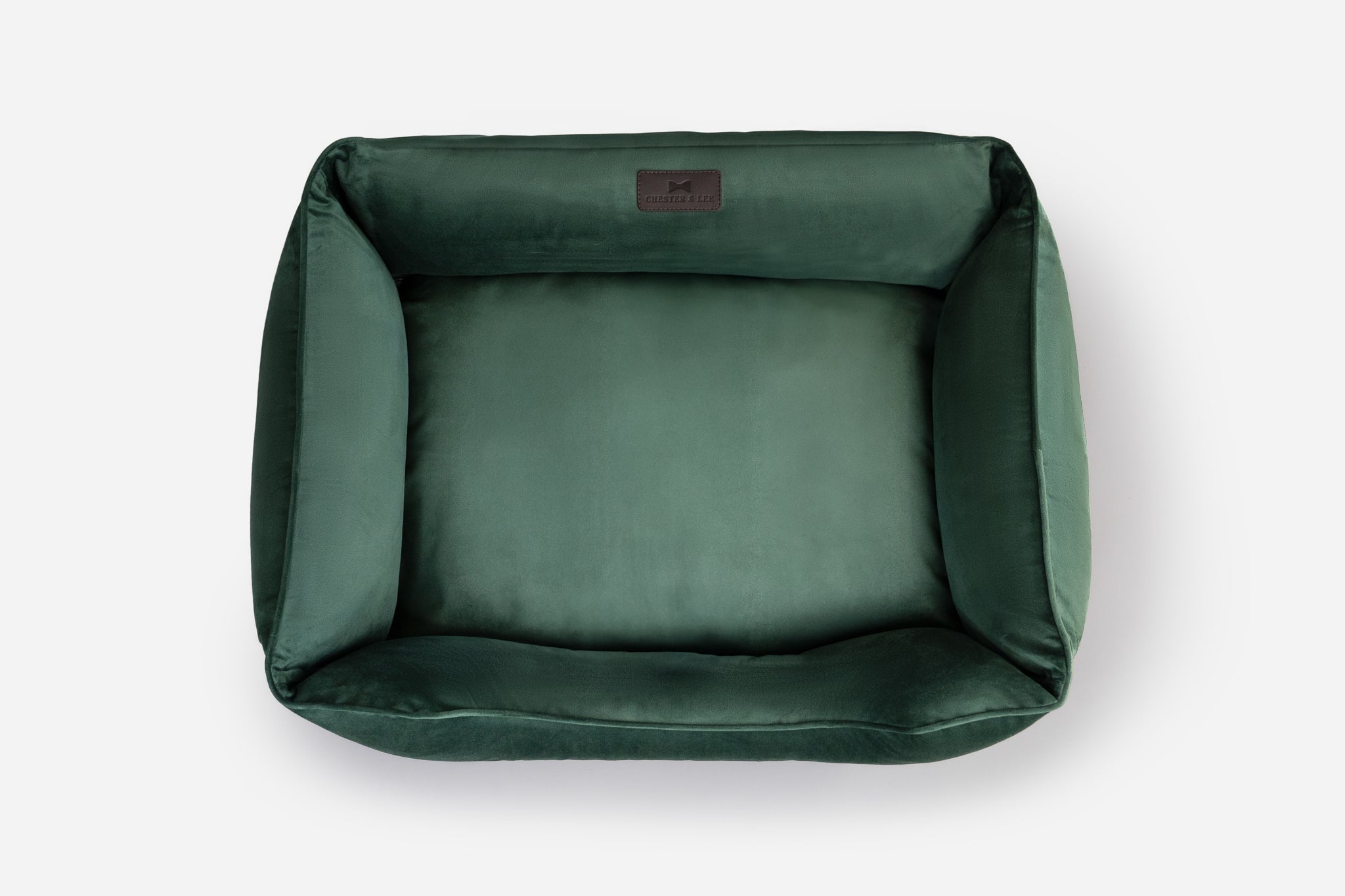 Chester & Lee | Classic Velvet Sleeper Dog Bed Green