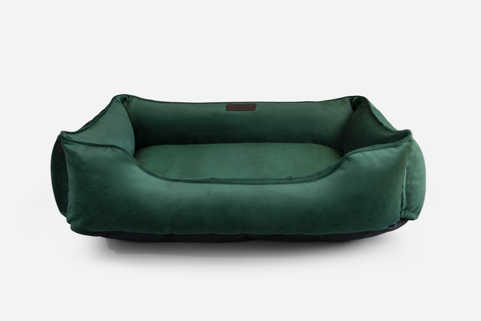 Chester & Lee | Classic Velvet Sleeper Dog Bed Green